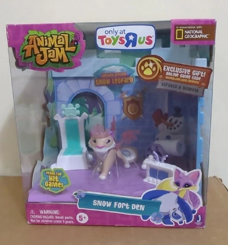 [NEW IN BOX] Animal Jam Snow Leopard Fort Den Toys R Us Exclusive 2016 WildWorks Cover