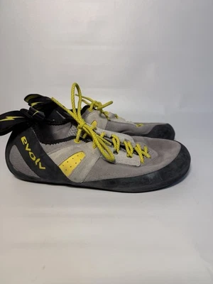 Sapatos Evolv unissex EUA 10/11 EUR 43 Defy renda escalada rocha bouldering trax - Imagem 1 de 4
