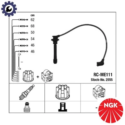 IGNITION CABLE KIT 2555 FOR MITSUBISHI LEGNUM/VI GALANT/Mk/ASPIRE 6A13 2.5L - Image 1 of 4