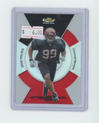 2005 Topps Finest Refractor /399 David Pollack #137 Rookie RC Georgia Bulldogs - Image 1 of 2