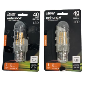 2 Pack Feit Electric 4.5w LED - BPT1040/927CA - E26 Base - Soft White T10 Bulb - Picture 1 of 8