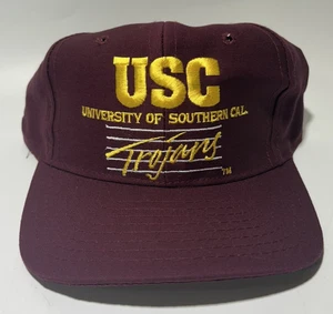 Vintage Southern California USC Trojaner Snapback Mütze Kappe Signatur Bar Schrift Neu ohne Etikett - Bild 1 von 7