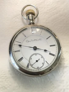 1908 Elgin 349, Mdl 7, 21j, 18s, RailRoad Grade Pocket Watch in a Silverode Case - Picture 1 of 10
