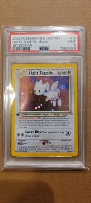 Pokemon 2002 Light Togetic 1st Edition Neo Destiny #15 Holo Rare PSA 9 - Image 1 of 2