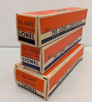 CAJAS ORIGINALES LIONEL - POSGUERRA 6452, 6032, 6457 (HB22)....TK Foto 1 de 4