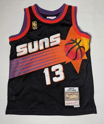 Steve Nash #13 Mitchell & Ness Hardwood Classics Swingman Jersey Youth Small (8) - Image 1 of 4