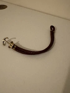 Paul Hewitt Brown Bracelet w/ Black Anchor - Leather Stainless Steel RRP £125 - Picture 1 of 4