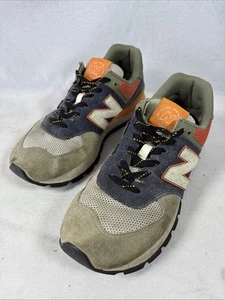 New Balance 574 Rugged Men Shoes Size 10 Lifestyle Olive Indigo Suede ML574DJA - Picture 1 of 14