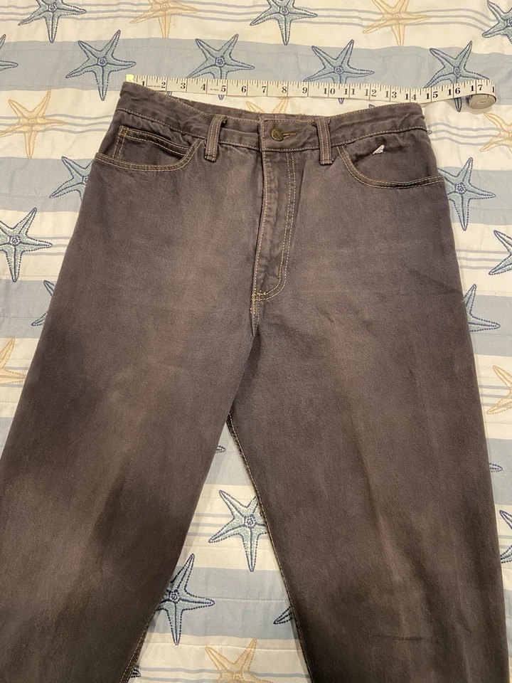 20 世纪 80 年代复古 Guess 灰色牛仔裤 W 32 L 29 New Wave 80 年代美国女式/男士拉链 — 第 1/4 张图片