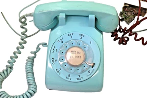 Western Electric Model 500 C/D Turquoise Blue Rotary Working - Picture 1 of 12