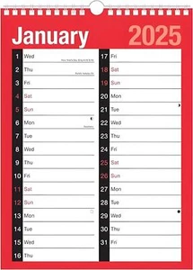 2025 Wall Calendar Calendar, Large 3 Month to View Planner Easy View Calendar - Picture 1 of 6