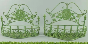 Cesta de Pared 2er-Set De Hierro Forjado Zum Planta de Almacenamiento Decoración - Imagen 1 de 3