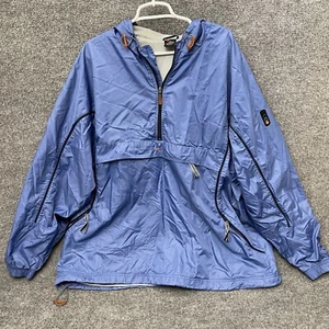 Nike Anorak 1/2 Zip Windbreaker Jacket Men’s Size 2XL Blue Pullover Hoodie VTG - Picture 1 of 13