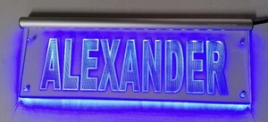 Alexander LED Namensschild oder dein Name LKW Truckerschild personalisiert ALEX - Picture 1 of 12