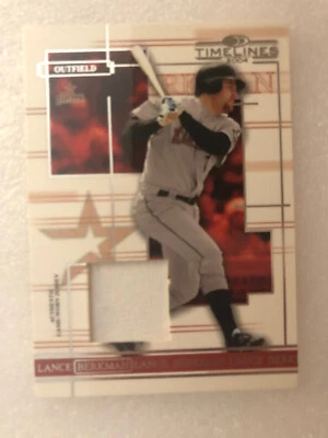 2004 Donruss Timelines Lance Berkman White Jersey /125 - Image 1 of 2