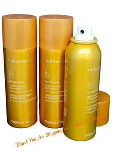 🌟 Nutrimetics. 3 x Nutri Rich Body Satin Spray With Apricot Kernel Oil - NEW 🌟 - Picture 1 of 4