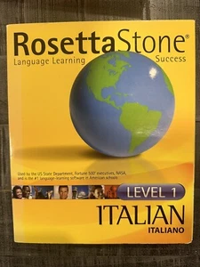ROSETTA STONE ITALIAN Level 1 SW Language Course Learn Italian - Picture 1 of 7