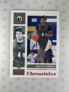 2021-22 Chronicles Draft Picks Jalen Green Pink Foil Rookie #4 Houston Rockets