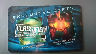 WoW Loot Card - Blizzcon 2011 MURKABLO MURLOC Pet - Bild 1 von 2