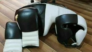 New Custom Boxing Gloves And Head Guard Any Logo or Name - Picture 1 of 5
