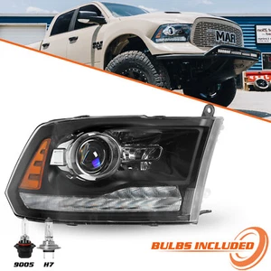 For 2013-2018 Dodge Ram 1500 2500 3500 LED Projector Headlight LH Passenger Side - Picture 1 of 6