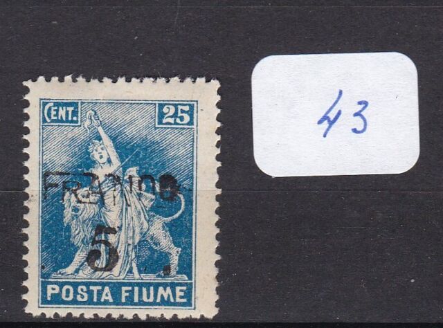 TIMBRE ITALIE/ FIUME 1919 N° 84-N*.B-VOIR  SCAN R/V-Z013