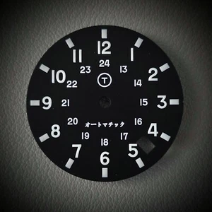 TLDB0701 Negro BGW9 / Seiko Mod Militar Fecha Dial NH35 4R35 SKX SRPD 28.5 - Imagen 1 de 1