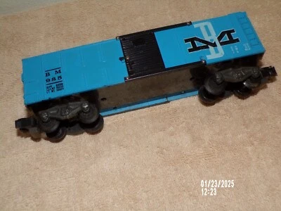 Original Vintage American Flyer S Gauge 985 Boston & Maine Box Car Nice - Image 1 of 4