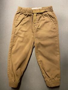 Paper denim & cloth pants, size 18 Months, mustard color 