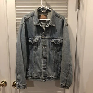 Vintage Levis Trucker Jean Jacket Mens - XL - 70507-0389 - READ! - Picture 1 of 12