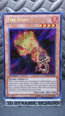 | Yugioh Fire Hand DRLG-EN046 1st Edition Secret Rare Dragons Of Legend NM 🔥 | - Image 1 of 2