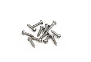 FENDER 12x 3 x 3/8" CHROME TUNER MACHINE MOUNTING SCREWS GUITAR/BASS 0021405049 - Picture 1 of 1