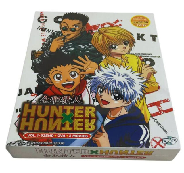 Hunter x Hunter Episodes 1 - 148 + 2 Movies English Dubbed on 15 DVDs  Complete