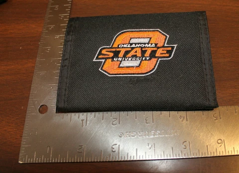 OKLAHOMA STATE UNIVERSITY OSU COWBOYS EMBROIDERED WALLET Cover