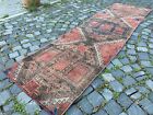 Carpet, Bohemian wool runner rug, Turkish vintage handmade rug runner, 2,3 x 8,3