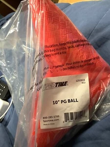 Sportime 10" Playground Ball ~ Red ~New and sealed - Picture 1 of 3