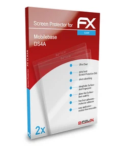 atFoliX 2x Screen Protection Film for Mobilebase DS4A Screen Protector clear - Afbeelding 1 van 8