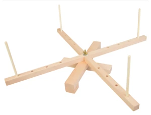 Amish Swift Hilo Enrollador Paraguas Madera de Abedul Hilo Bola Herramientas Suministros Bobinadora de Bolas - Imagen 1 de 1