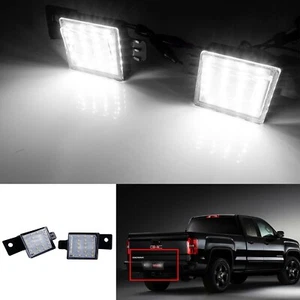 2x White 18 SMD LED License Plate Lights For 2015-2021 Chevy Colorado Silverado - Picture 1 of 18