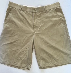 Pantalones cortos chinos Greg Norman for Tasso Ella para hombre 36 caqui pantalones cortos de golf elásticos 10" - Imagen 1 de 5