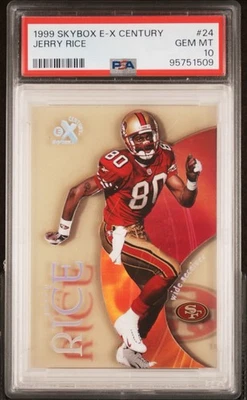 1999 Skybox E-X Century Jerry Rice #24 PSA 10 (Pop 12) - Image 1 of 2