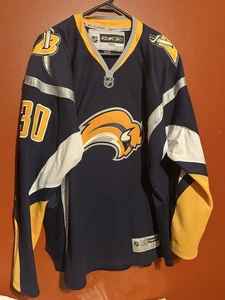 NHL Ryan Miller BUFFALO SABRES Reebok CCM Hockey Jersey Adult Large ALL SEWN #30 - Picture 1 of 14