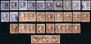 USA - 1900/30 Definitives Unsorted for types, printings, shades VF Used Lot #2 - Imagen 1 de 1