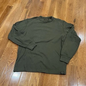 Filson Herren Waffelstrick Thermo Rundhals Shirt dunkelgrün oliv Gr. M Baumwolle - Bild 1 von 8