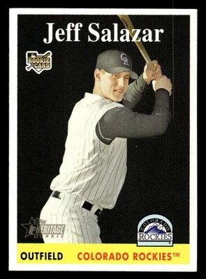 2007 Topps Heritage #466 Jeff Salazar Card Colorado Rockies - Image 1 of 2
