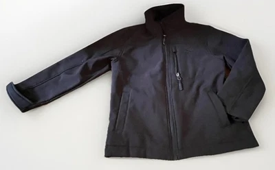 Reebok Boys Sz 7 Jacket Zip Front Polyester /spandex Fleece Lining Black - Image 1 of 4