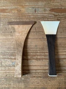 Juego de 2 herramientas de instrumento tradicional Shamisen Bachi Pick madera madera - Imagen 1 de 12