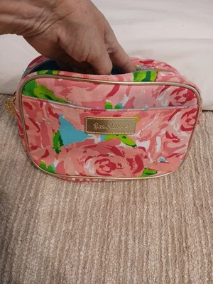 Estojo de maquiagem Lilly Pultizer rosa quente estilo #19861 novo com etiquetas - Imagem 1 de 4