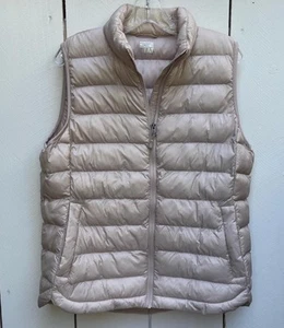 32 Degrees puffer jacket Heat Womens medium tan Color Sleeveless layering ski - Picture 1 of 4