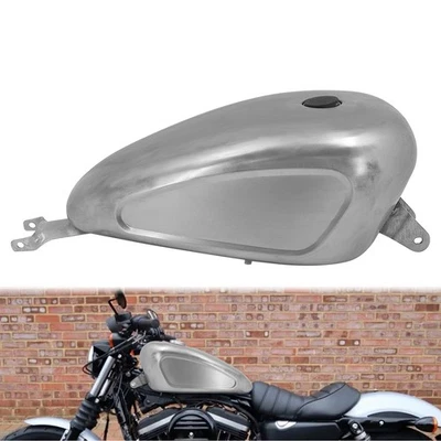 Inyección de tanque de combustible de gasolina de 3,3 galones sin pintar para Harley Sportster XL 883 2007-22 Foto 1 de 4